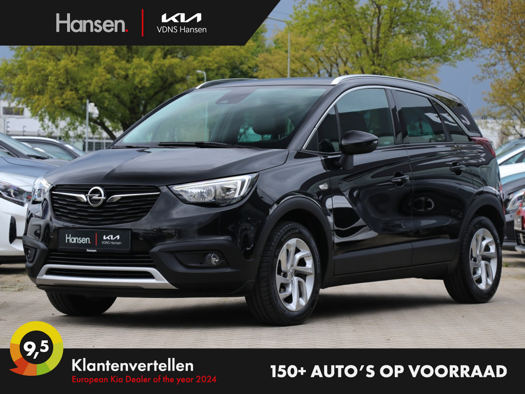 Occasion Opel Crossland X zwart SUV Handgeschakeld Benzine Hansen Venray 