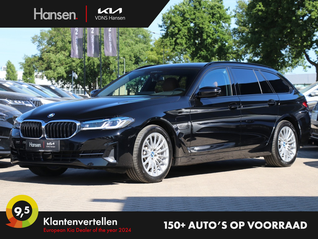Occasion BMW 5 Serie zwart Stationwagon Automaat Hybride Benzine Hansen Venray 