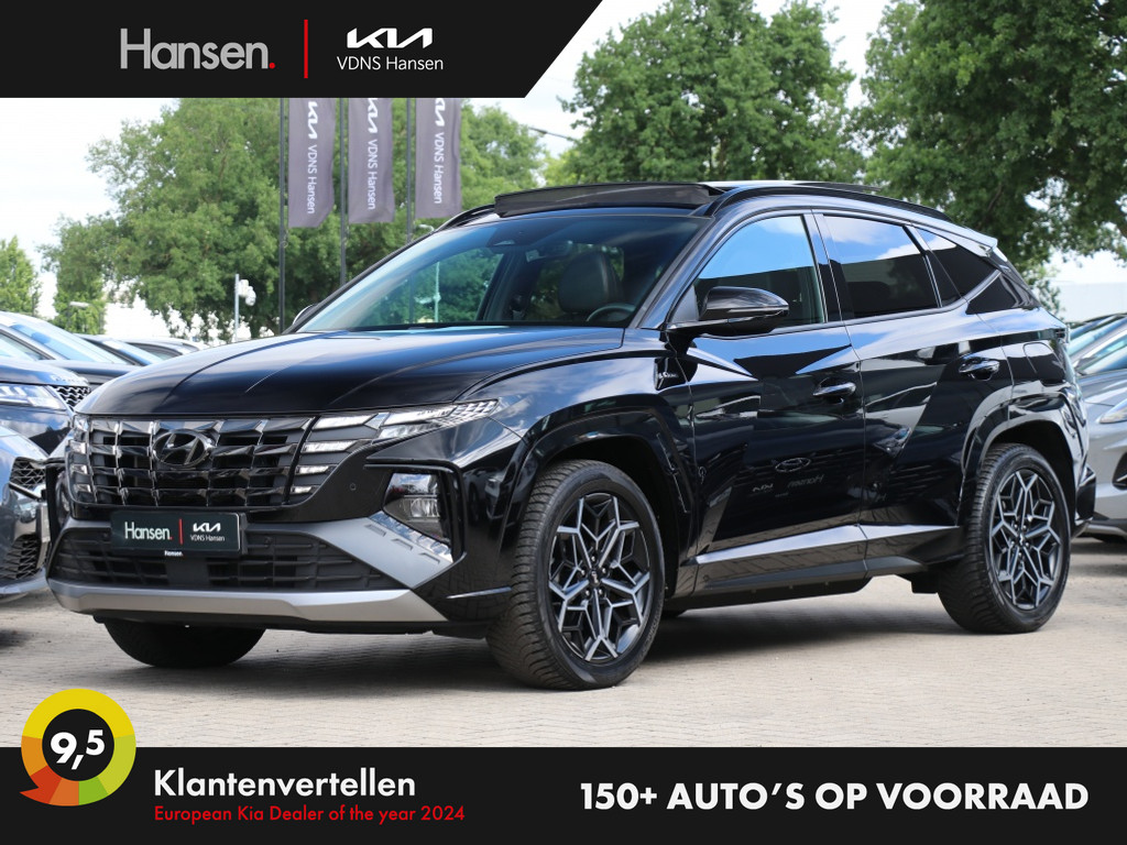 Occasion Hyundai Tucson zwart SUV Automaat Hybride Benzine Hansen Venray 