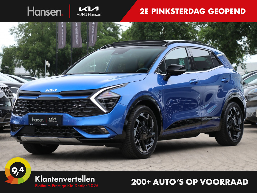 Occasion Kia Sportage blauw SUV Automaat Hybride Benzine Hansen Venray 