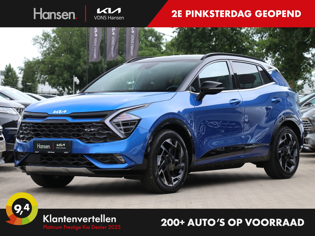Occasion Kia Sportage blauw SUV Automaat Hybride Benzine Hansen Venray 