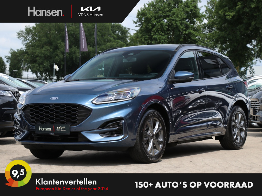 Occasion Ford Kuga blauw SUV Automaat Hybride Benzine Hansen Venray 