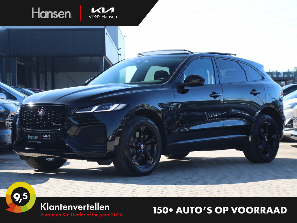 Occasion Jaguar F-Pace zwart SUV Automaat Hybride Benzine Hansen Venray 