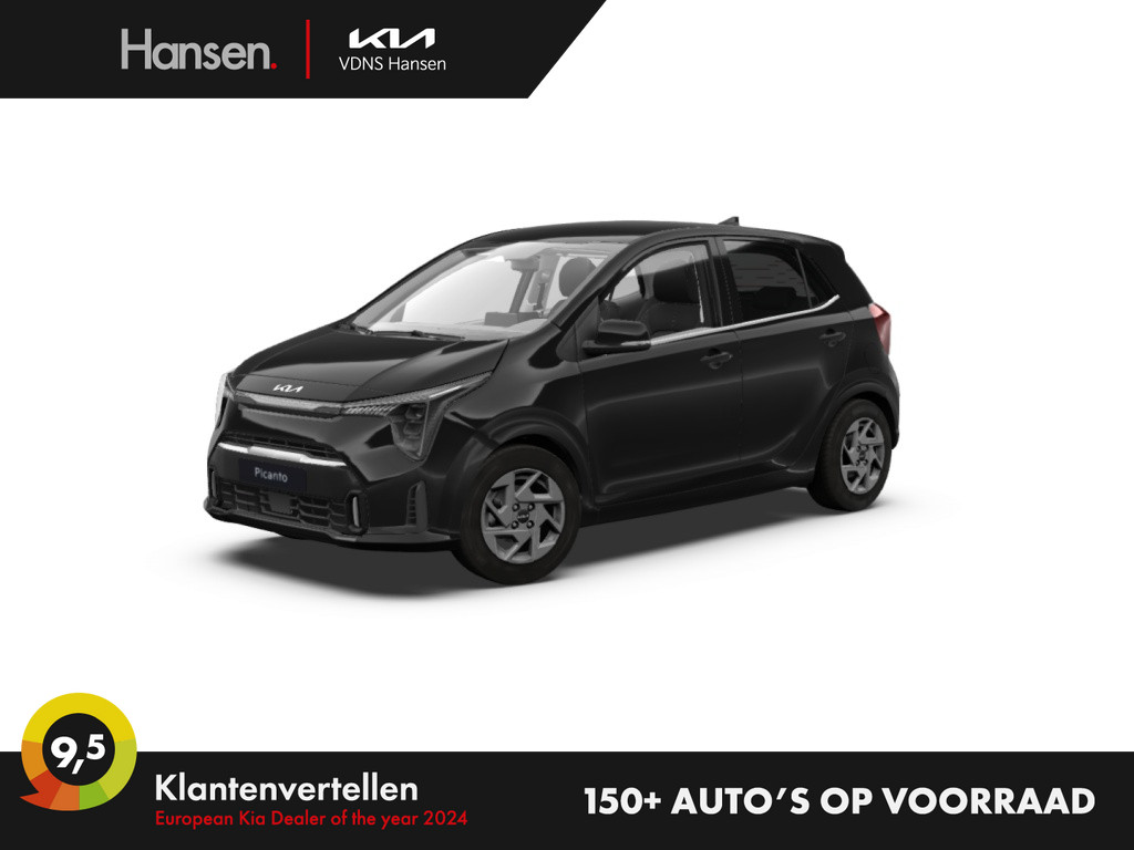Occasion Kia Picanto zwart Hatchback Handgeschakeld Benzine Hansen Venray 