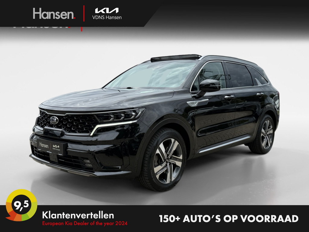 Occasion Kia Sorento zwart SUV Automaat Hybride Benzine Hansen Venray 