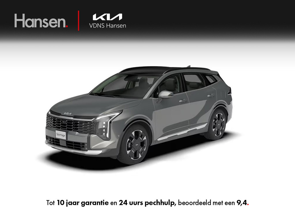 Occasion Kia Sportage grijs SUV Automaat Hybride Benzine Hansen Venray 