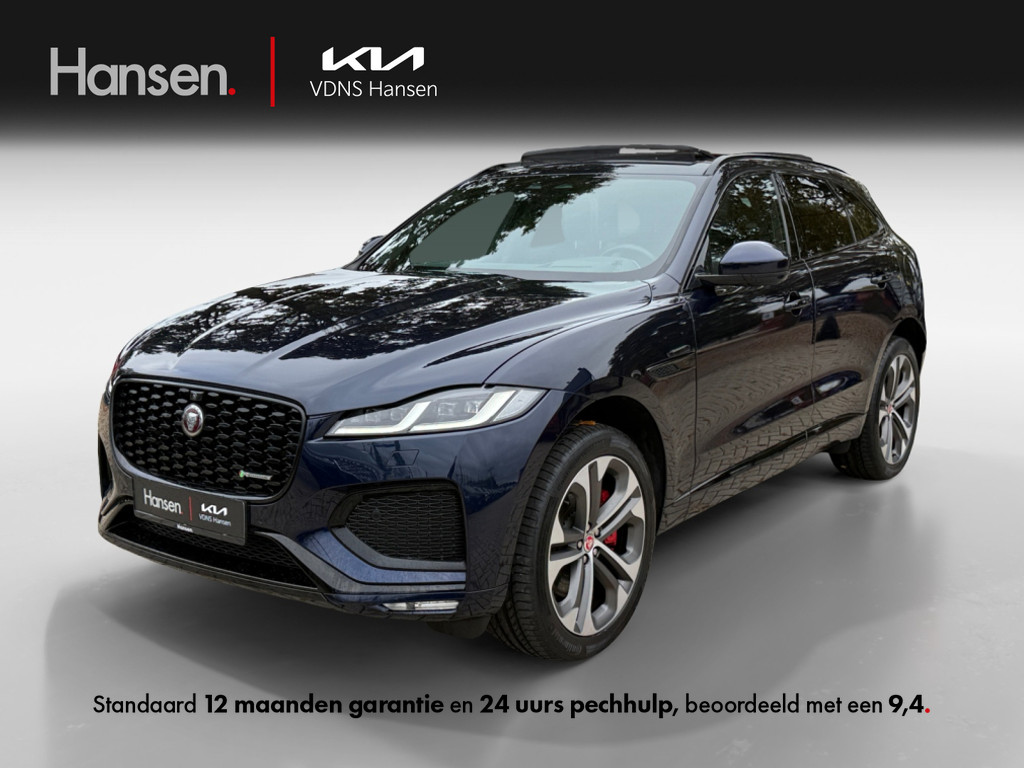 Occasion Jaguar F-Pace blauw SUV Automaat Hybride Benzine Hansen Venray 