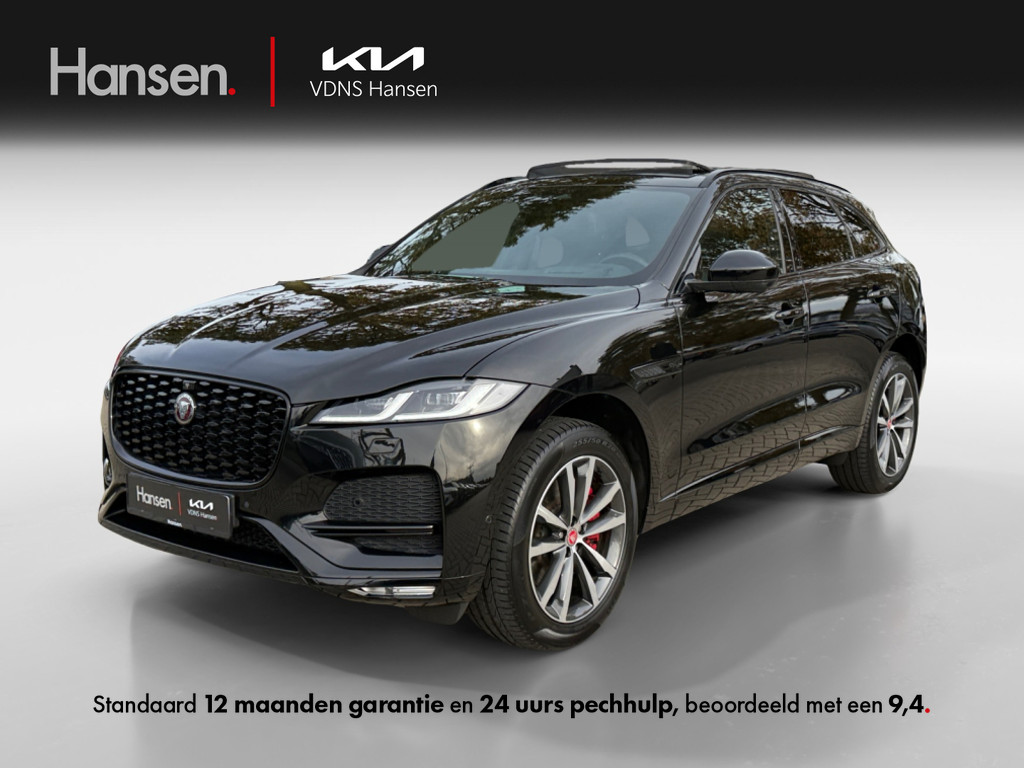 Occasion Jaguar F-Pace zwart SUV Automaat Hybride Benzine Hansen Venray 