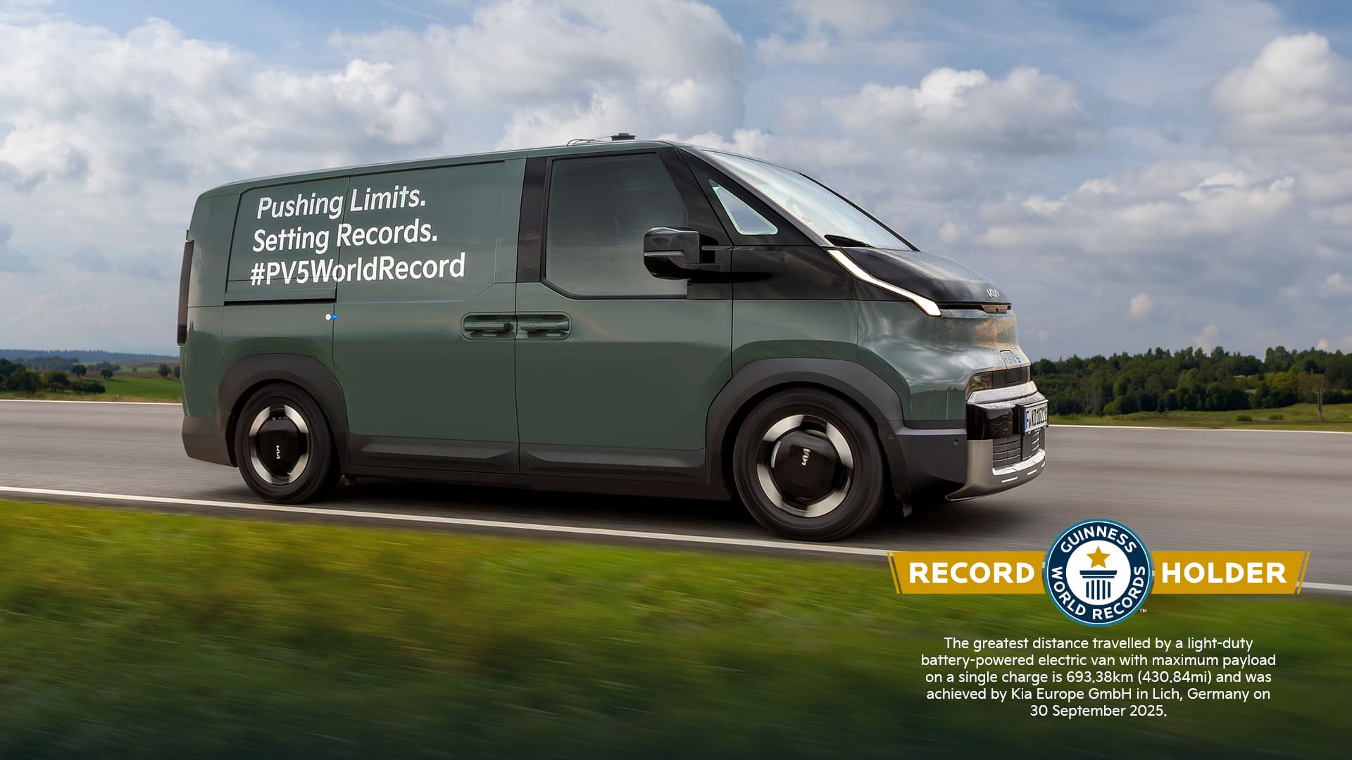 Guinness World Record met de Kia PV5